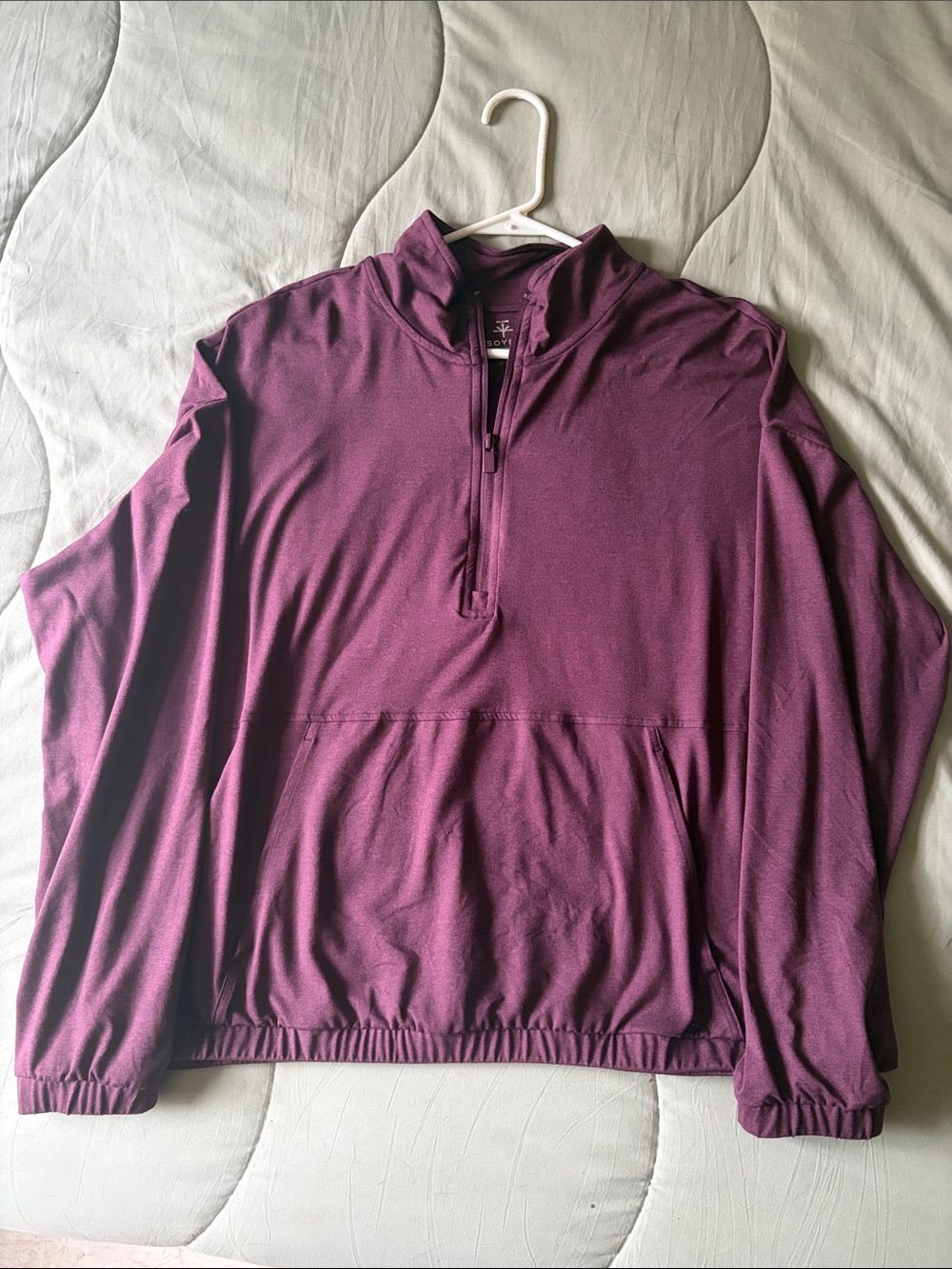 Soybu women’s half zip new , XL purple